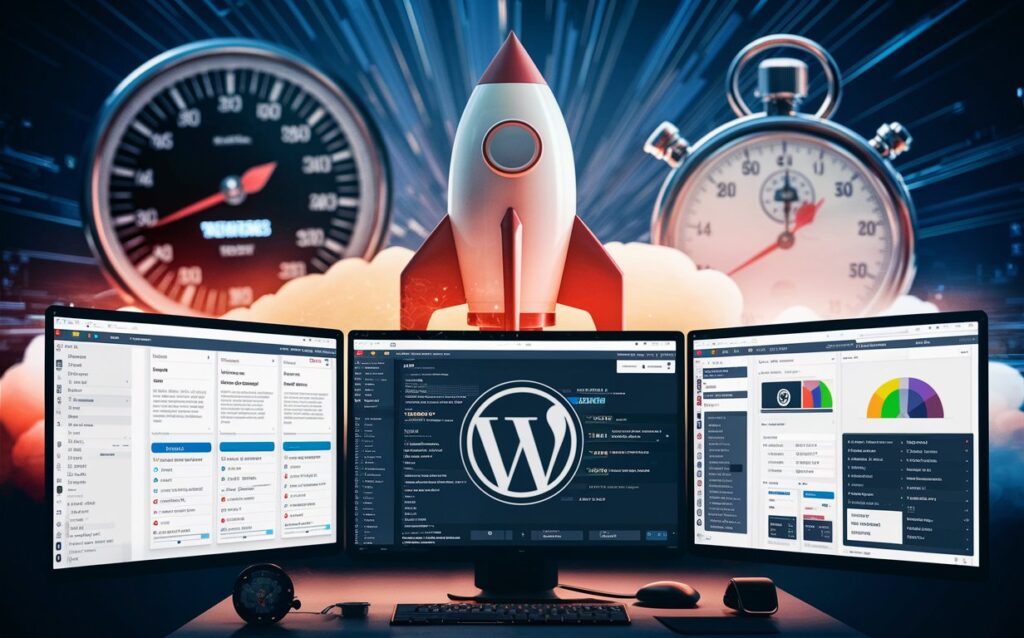 Veranschaulichung des Prozesses zur Optimierung des WordPress-PageSpeed