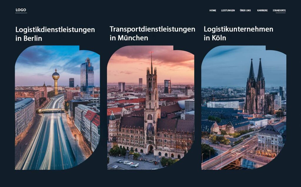 Lokales SEO für Logistikunternehmen: Mit geo-targeted pages in mehreren Städten ranken mit nur einem Standort